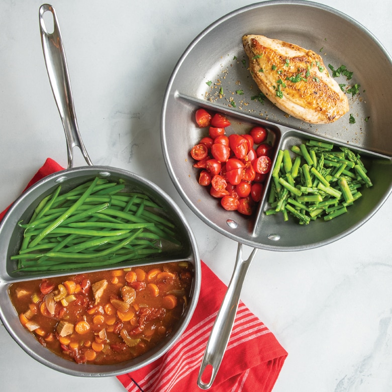 Divided Meal Skillet Dapur